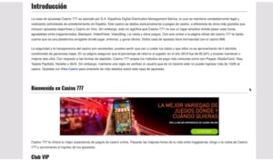 777casinos retiradas
